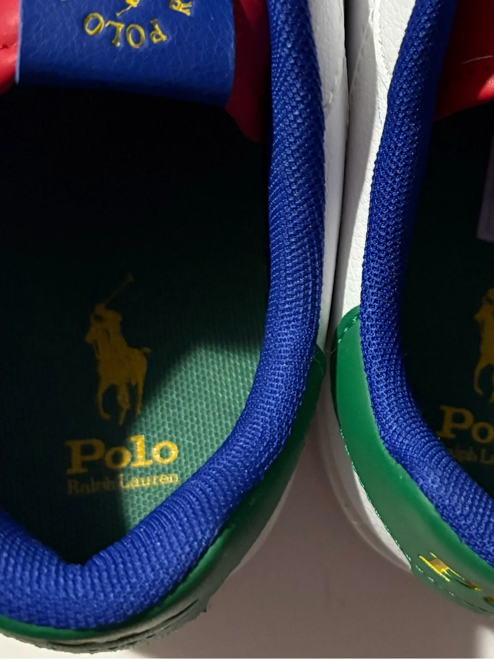 Polo Ralph Lauren Masters Court Kids Size 7 White Leather Sneakers Worn Twice